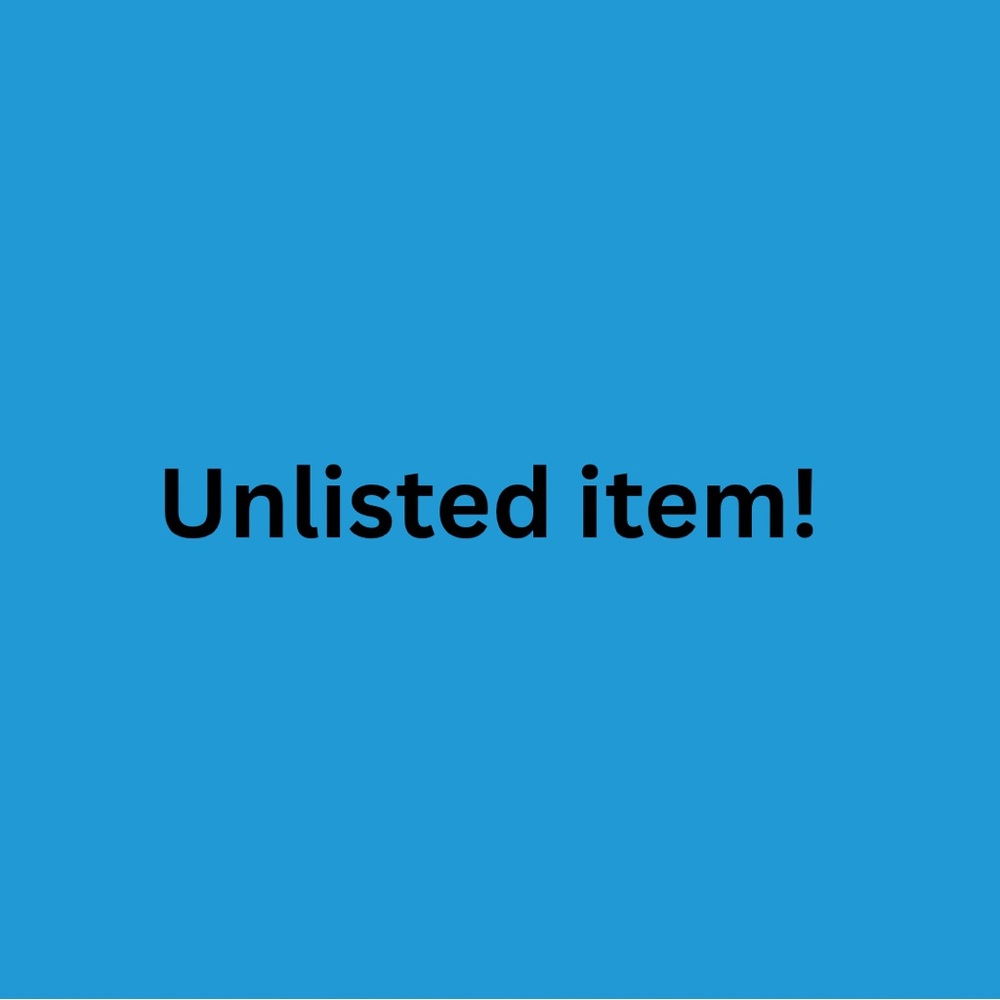 Unlisted‎ Item Text on Blue Background